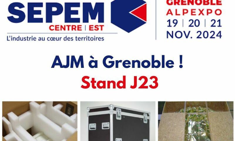 Logo du Sepem centre-est où sera présent AJM à Grenoble avec ses produits (valise, emballage industriel).